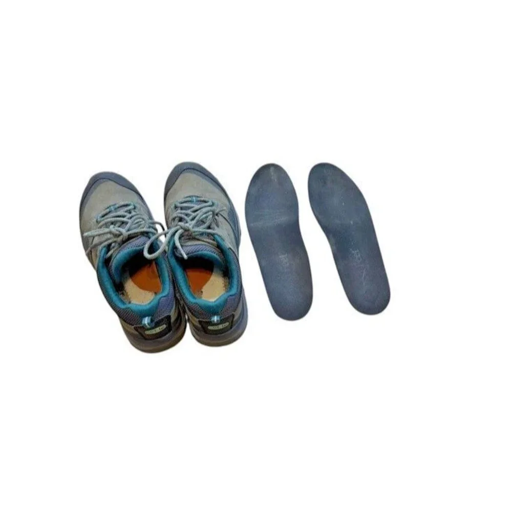 Keen Womens Terradora Hiking Shoes Gray Waterproof Leather Size 6- Trail -*READ*